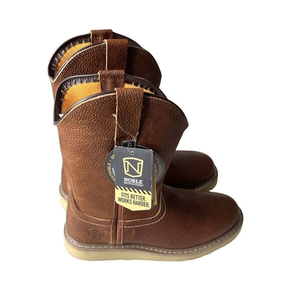 Noble Outfitters Mens Wedge Wellington 10” Work Boot In‎ Whiskey Nwt - Picture 4 of 6